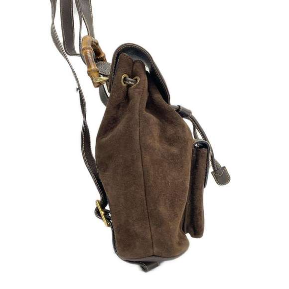 Gucci Bamboo Leather Rucksack Backpack Black - Picture 4 of 6